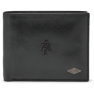 Men's Fossil North Carolina A&T Aggies Leather Ryan RFID Passcase Wallet