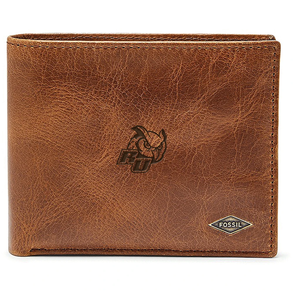 Men's Fossil Brown Rowan Profs Leather Ryan RFID Passcase Wallet