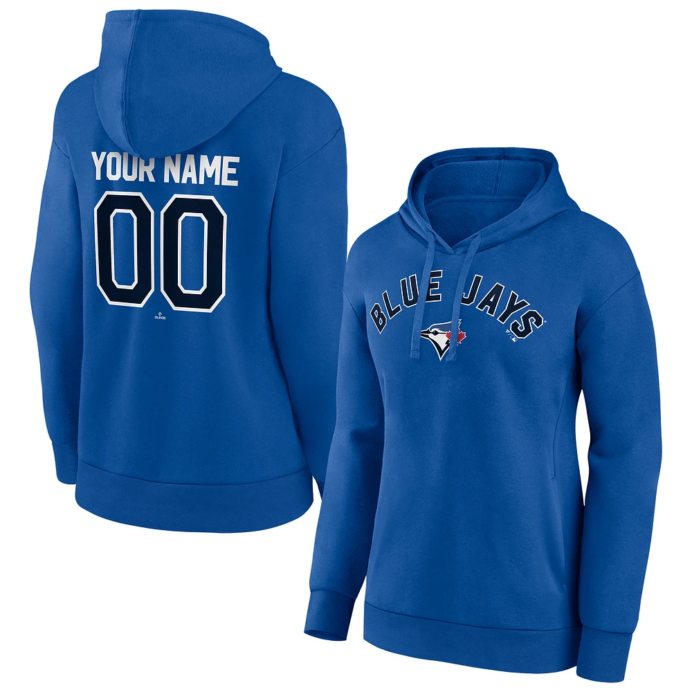 Women's Royal Toronto Blue Jays Personalized Team Winning Streak Pullover Hoodie