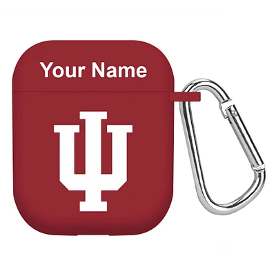 Crimson Indiana Hoosiers Personalized AirPods Case Cover