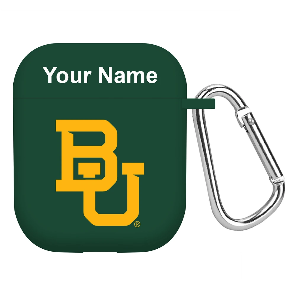 Green Baylor Bears Personalized AirPods Case Cover