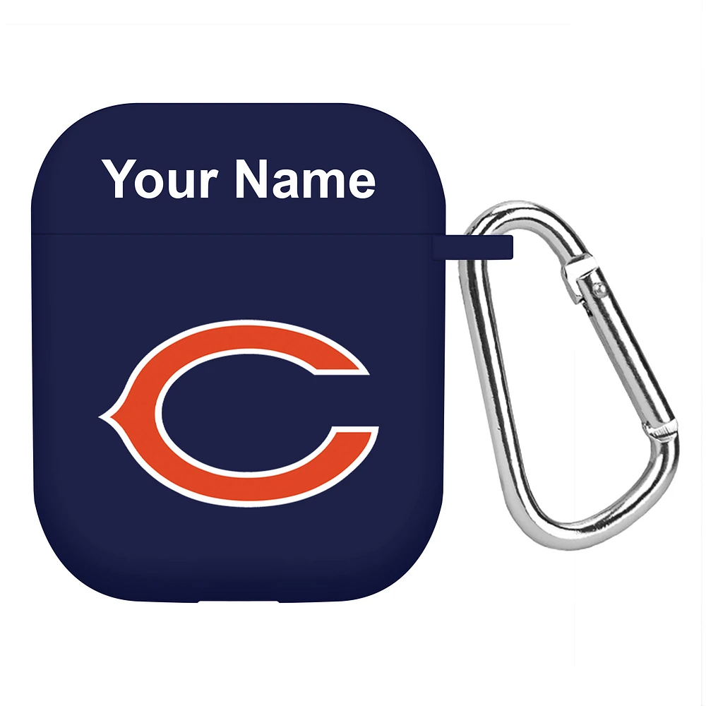 Navy Chicago Bears Personalized AirPods Case Cover