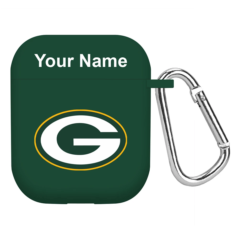 Green Green Bay Packers Personalized AirPods Case Cover