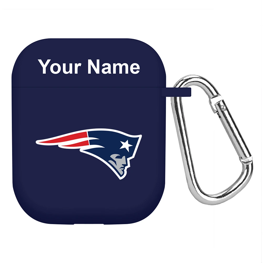 Navy New England Patriots Personalized AirPods Case Cover