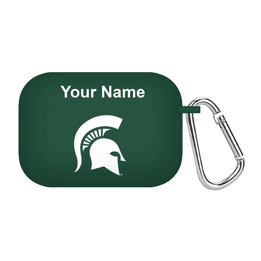 Green Michigan State Spartans Personalized AirPods Pro Case Cover