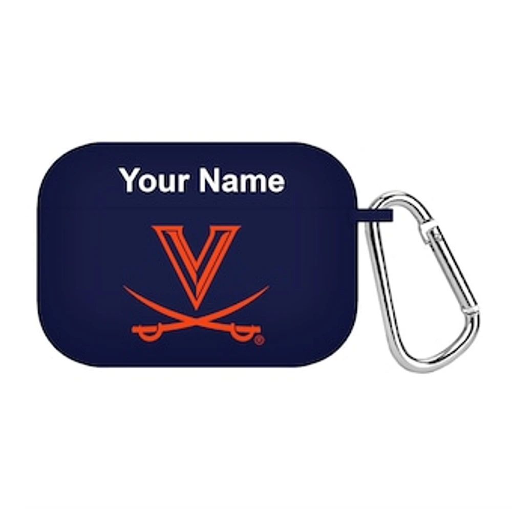 Navy Virginia Cavaliers Personalized AirPods Pro Case Cover