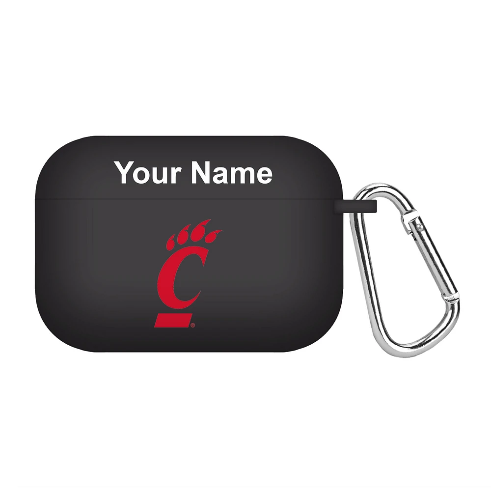 Black Cincinnati Bearcats Personalized AirPods Pro Case Cover