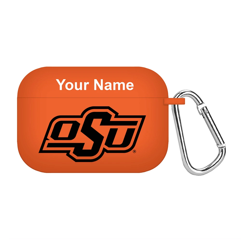 Orange Oklahoma State Cowboys Personalized AirPods Pro Case Cover