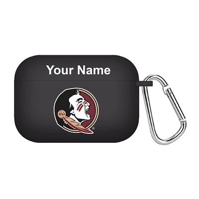 Black Florida State Seminoles Personalized AirPods Pro Case Cover