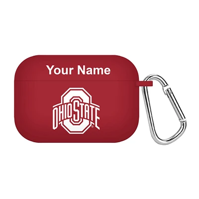 Scarlet Ohio State Buckeyes Personalized AirPods Pro Case Cover