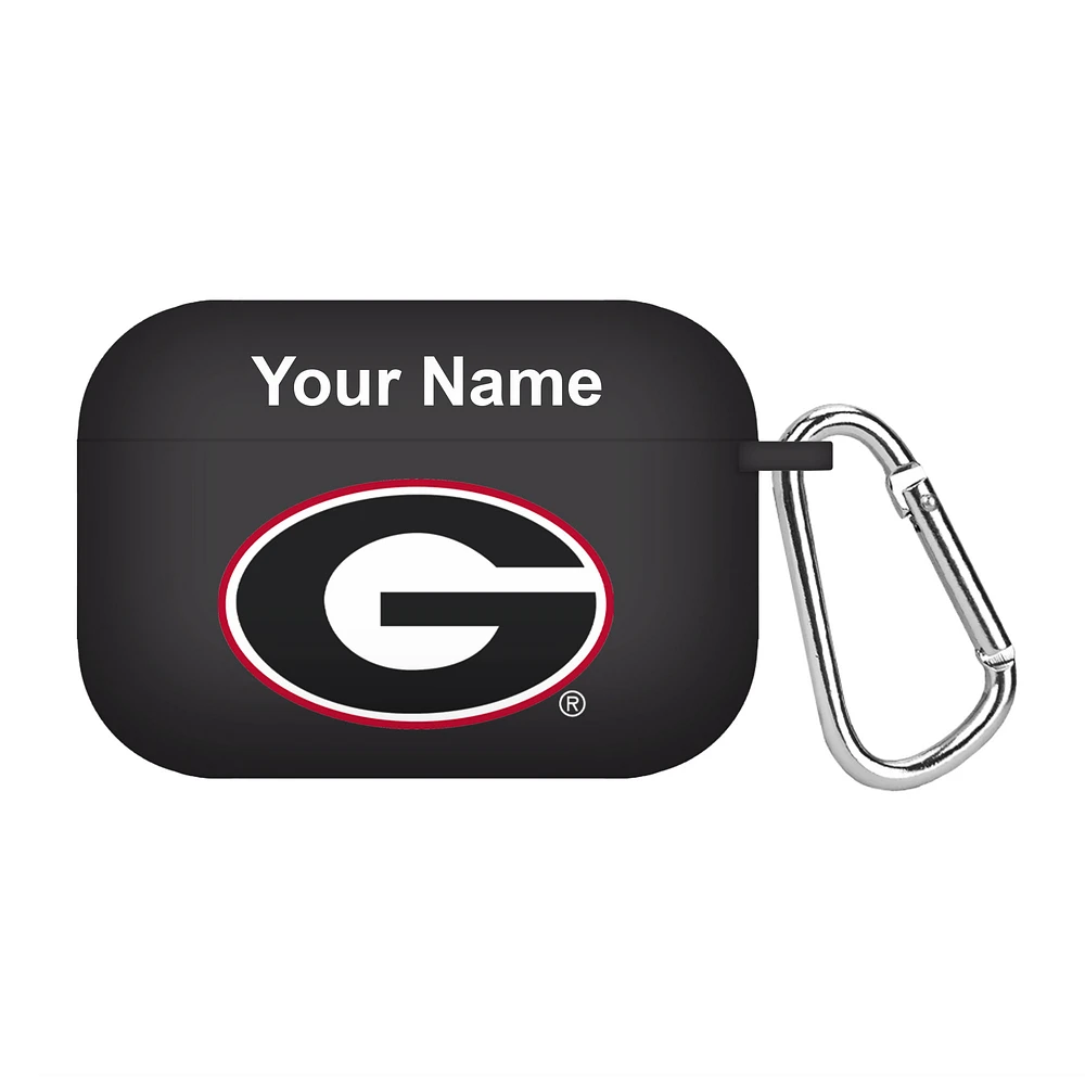 Black Georgia Bulldogs Personalized AirPods Pro Case Cover