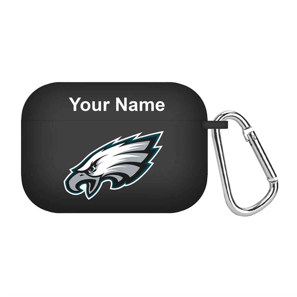 Black Philadelphia Eagles Personalized AirPods Pro Case Cover
