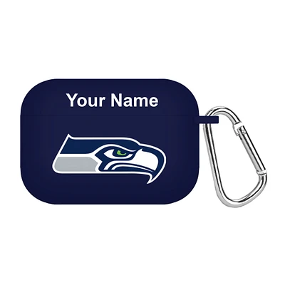 Navy Seattle Seahawks Personalized AirPods Pro Case Cover