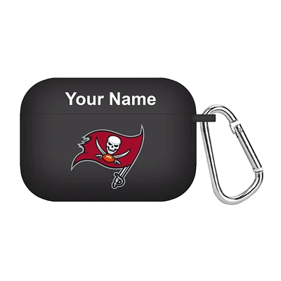 Black Tampa Bay Buccaneers Personalized AirPods Pro Case Cover