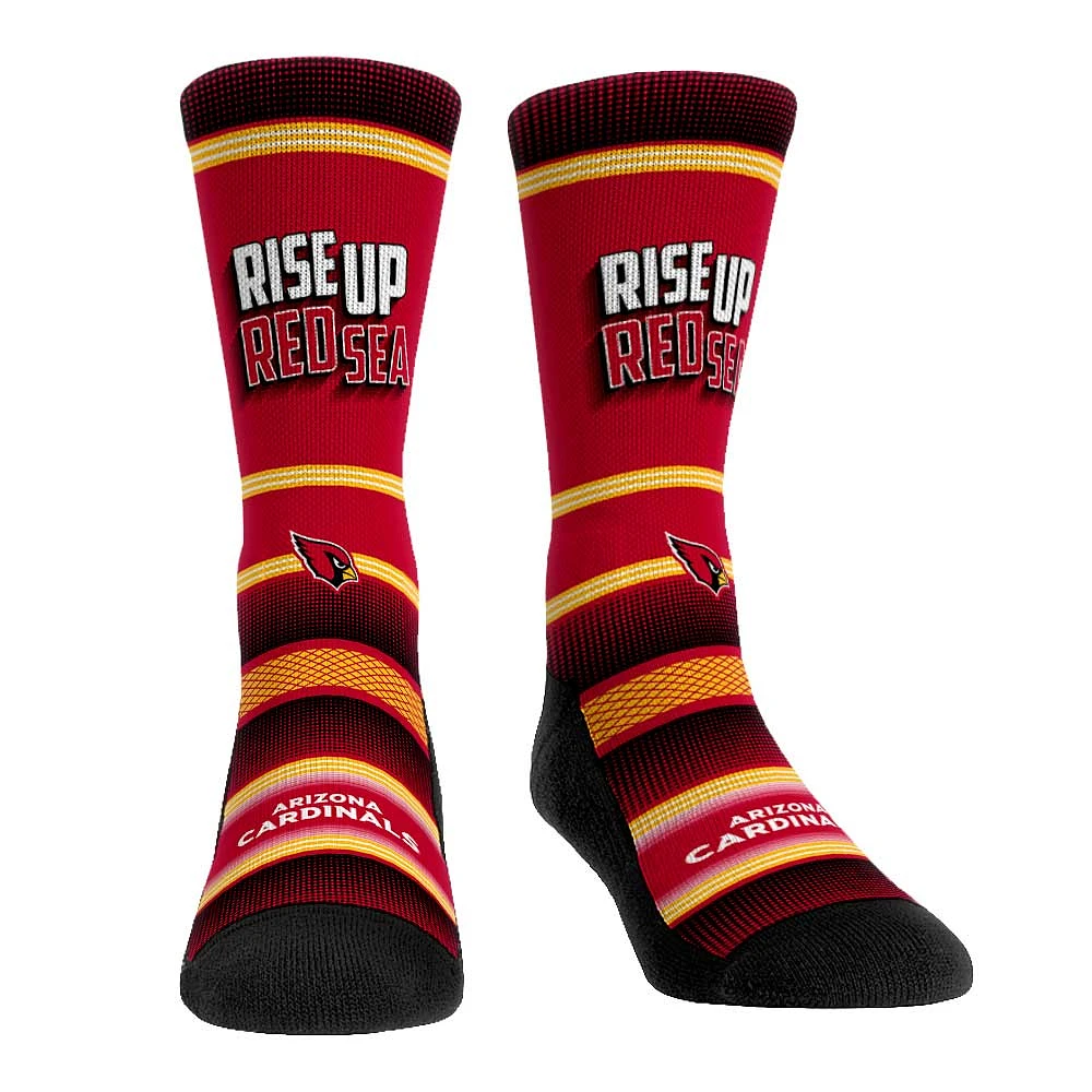 Rock Em Socks Arizona Cardinals Team Slogan Crew Socks