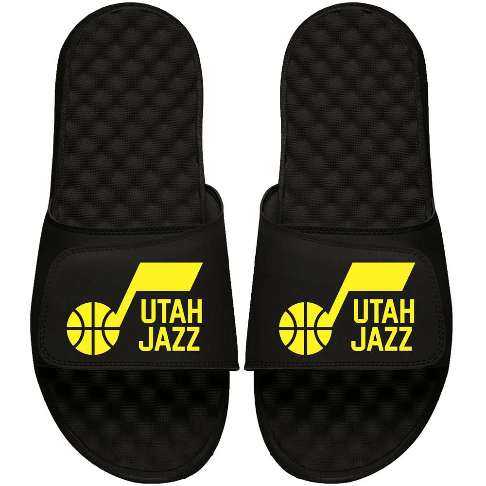 Youth ISlide Black Utah Jazz Combo Slide Sandal