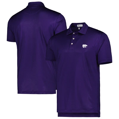 Men's Peter Millar Purple Kansas State Wildcats Dolly Performance Jersey Polo