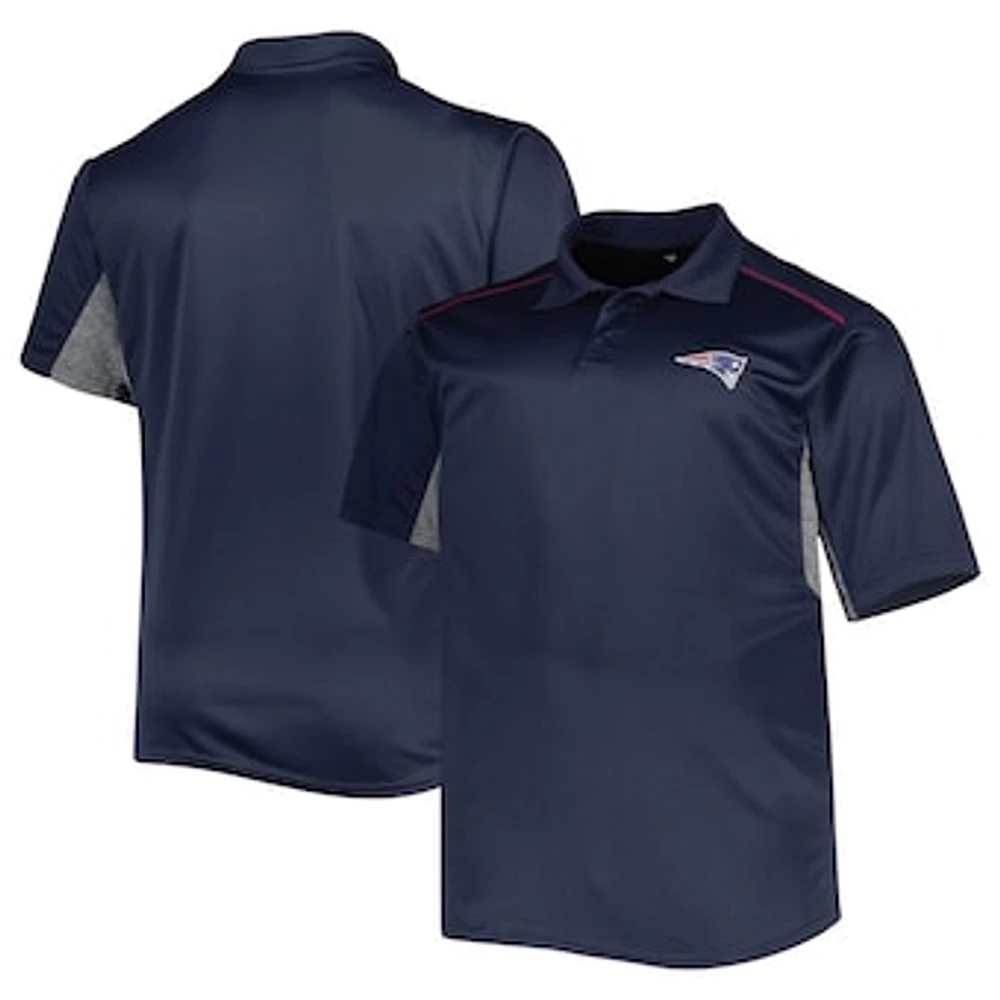 Men's Navy New England Patriots Big & Tall Team Color Polo