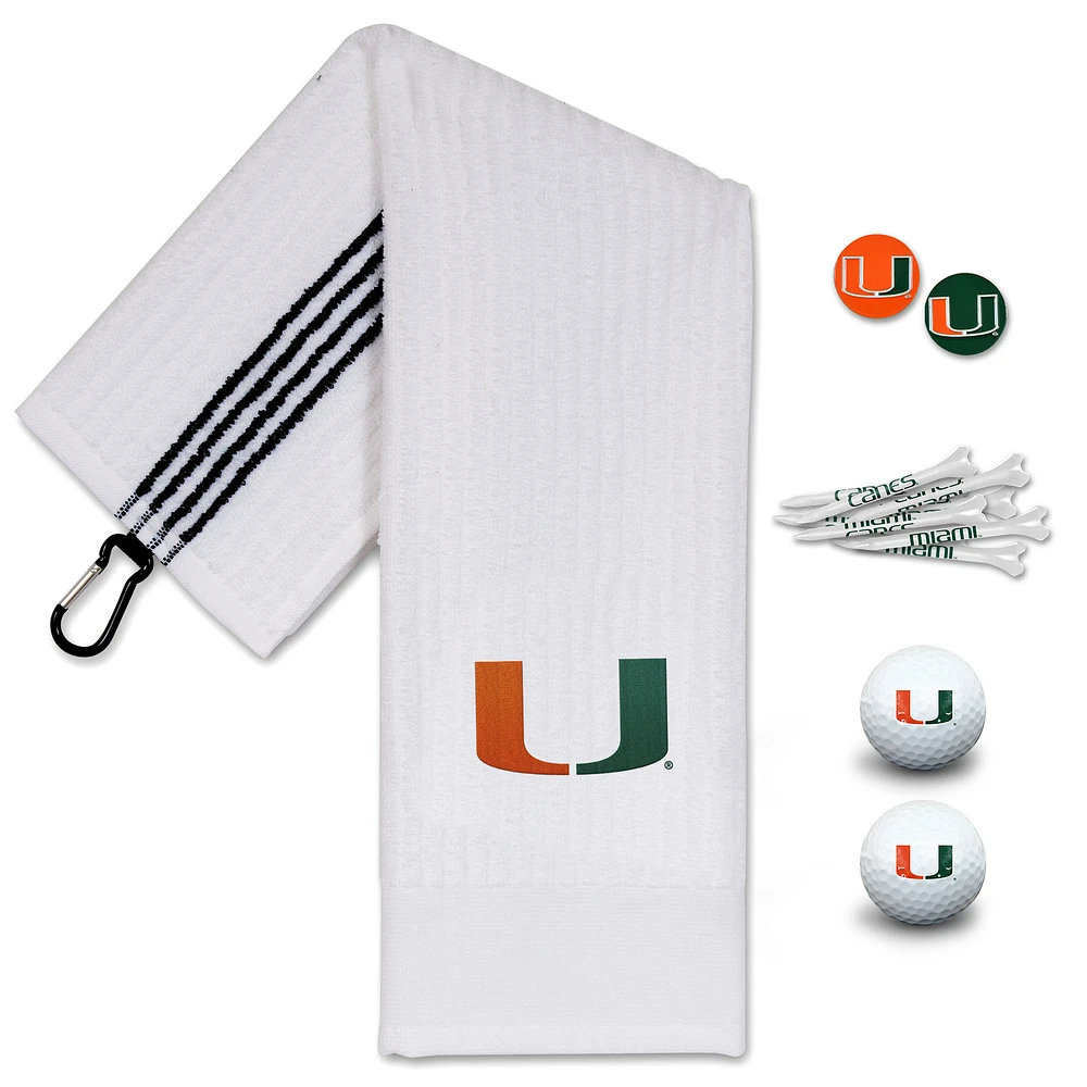 WinCraft Miami Hurricanes Golfing Gift Set
