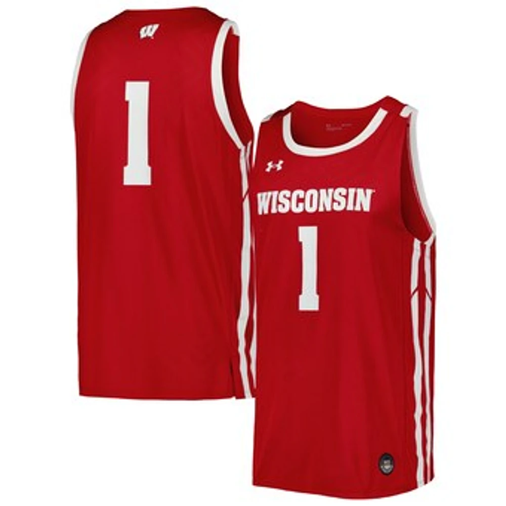 Men's Under Armour Wisconsin Badgers Replica Basketball Jersey
