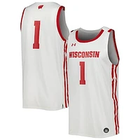 Men's Under Armour Wisconsin Badgers Replica Basketball Jersey