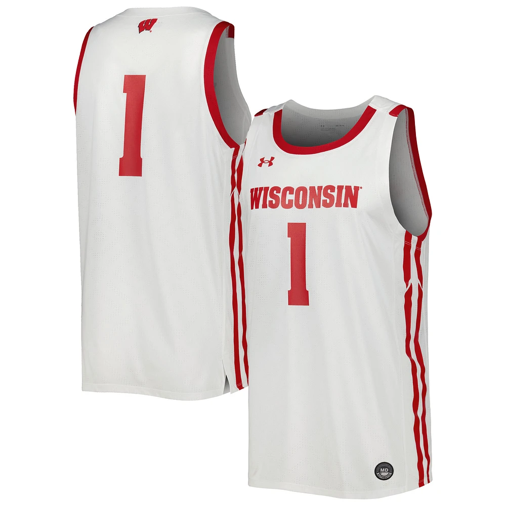 Men's Under Armour Wisconsin Badgers Replica Basketball Jersey