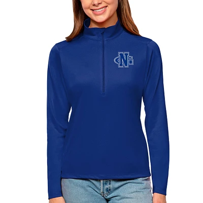 Women's Antigua Royal North Georgia Nighthawks Tribute Half-Zip Top