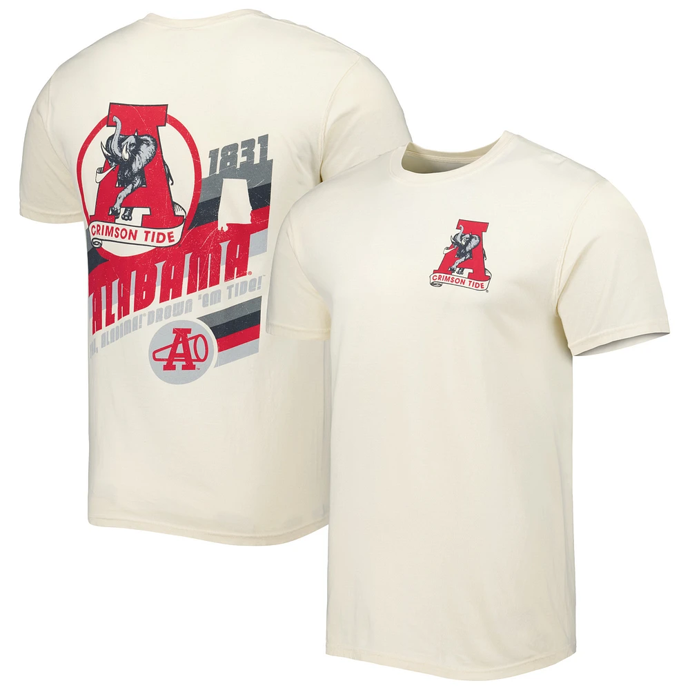 Men's Cream Alabama Crimson Tide Vault Vintage Comfort Color T-Shirt