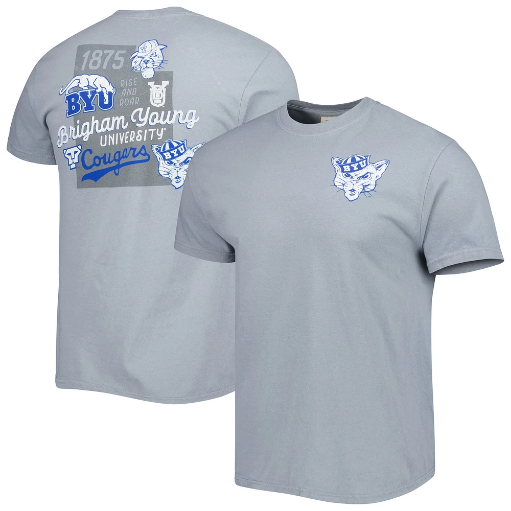 Men's Graphite BYU Cougars Vault State Comfort T-Shirt