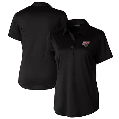Women's Cutter & Buck Black Clark Atlanta University Panthers Prospect Textured Stretch Polo