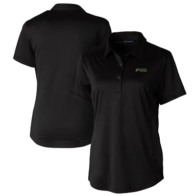Women's Cutter & Buck Black Florida A&M Rattlers Prospect Textured Stretch Polo