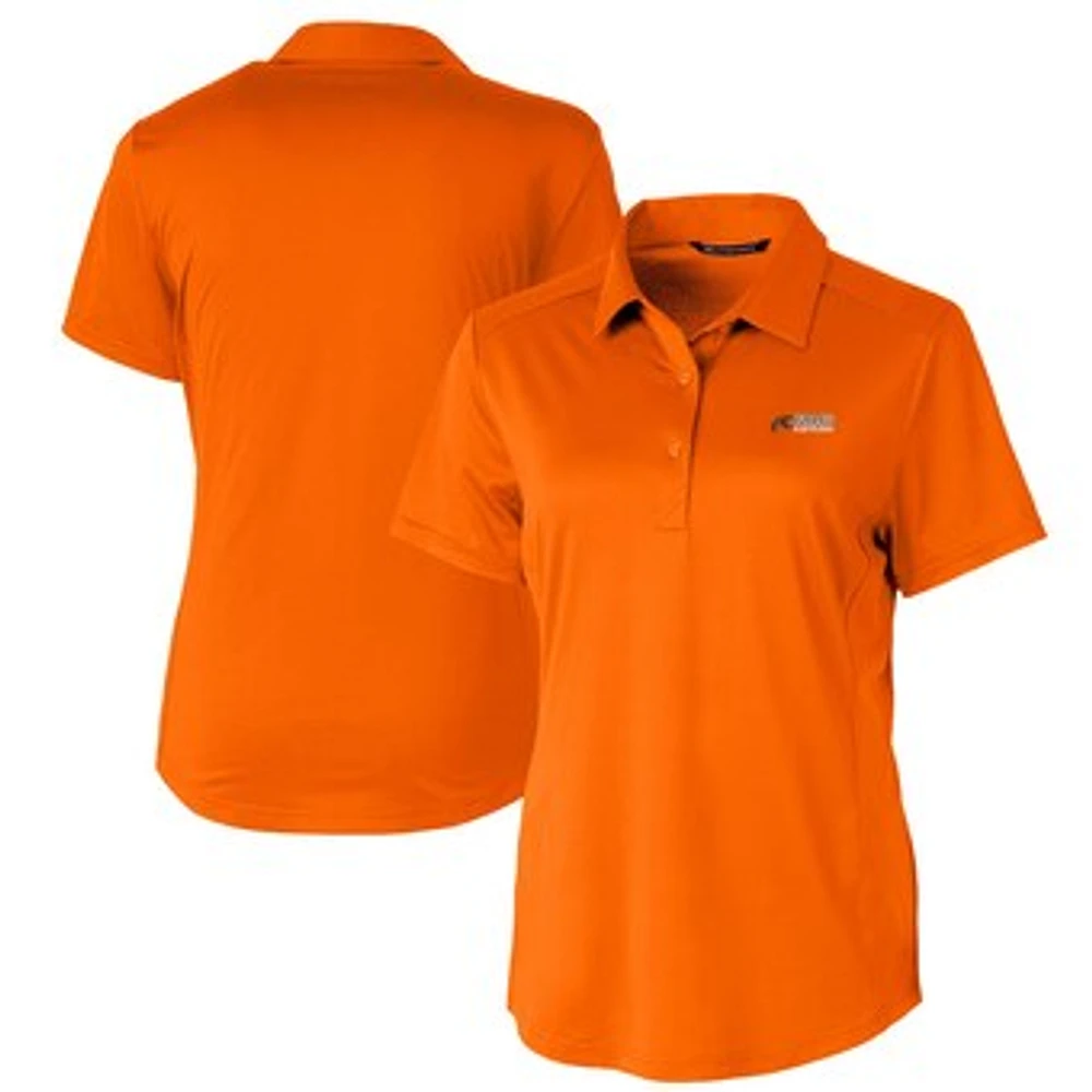 Women's Cutter & Buck Heather Orange Florida A&M Rattlers Prospect Textured Stretch Polo