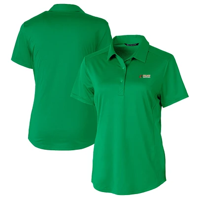Women's Cutter & Buck Kelly Green Florida A&M Rattlers Prospect Textured Stretch Polo