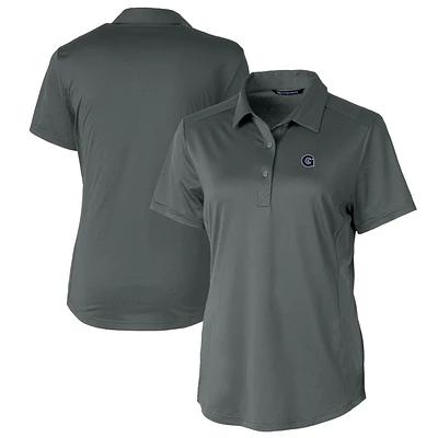 Women's Cutter & Buck Gray Georgetown Hoyas Prospect Textured Stretch Polo