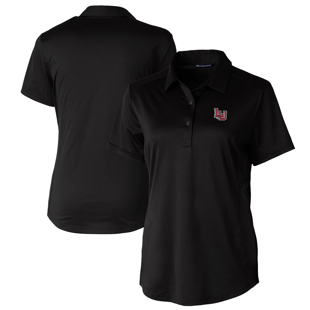 Women's Cutter & Buck Black Lamar Cardinals Prospect Textured Stretch Polo
