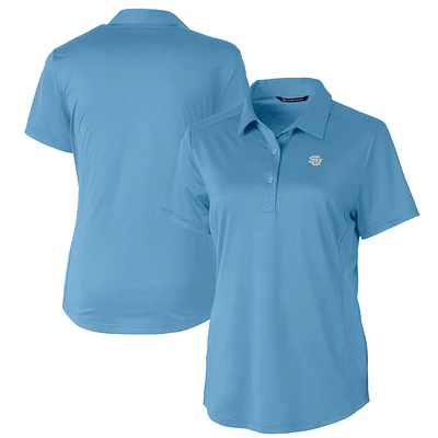 Women's Cutter & Buck Light Blue Southern University Jaguars Prospect Textured Stretch Polo