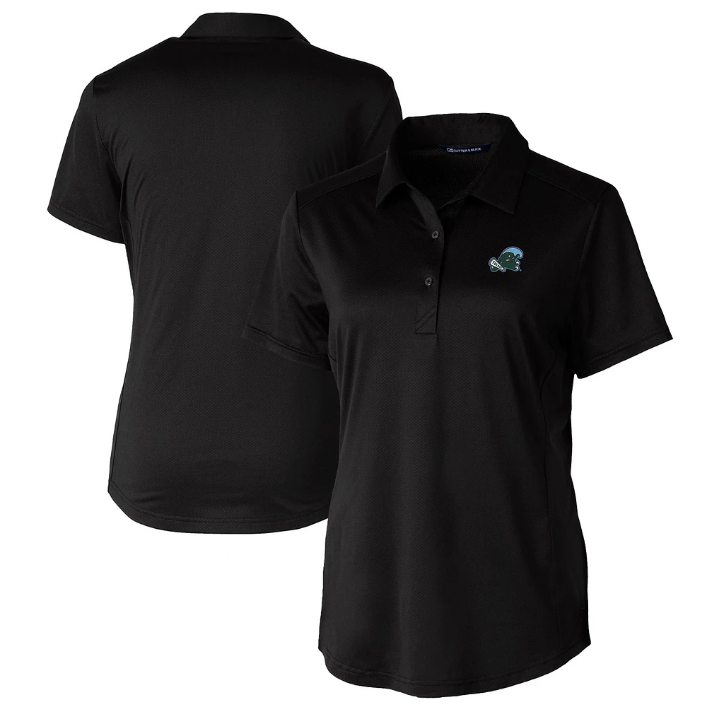 Women's Cutter & Buck Tulane Green Wave Prospect Textured Stretch Polo