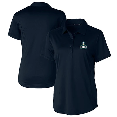Women's Cutter & Buck Navy UNC Wilmington Seahawks Prospect Textured Stretch Polo