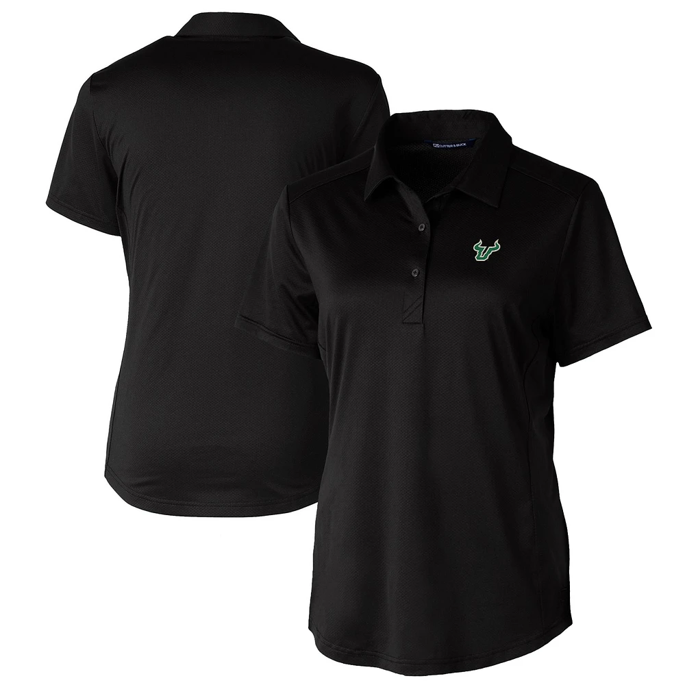 Women's Cutter & Buck South Florida Bulls Prospect Textured Stretch Polo