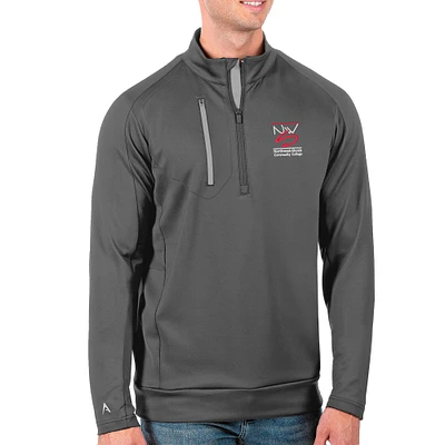 Men's Antigua Charcoal Northwest-Shoals Community College Generation Quarter-Zip Pullover Top
