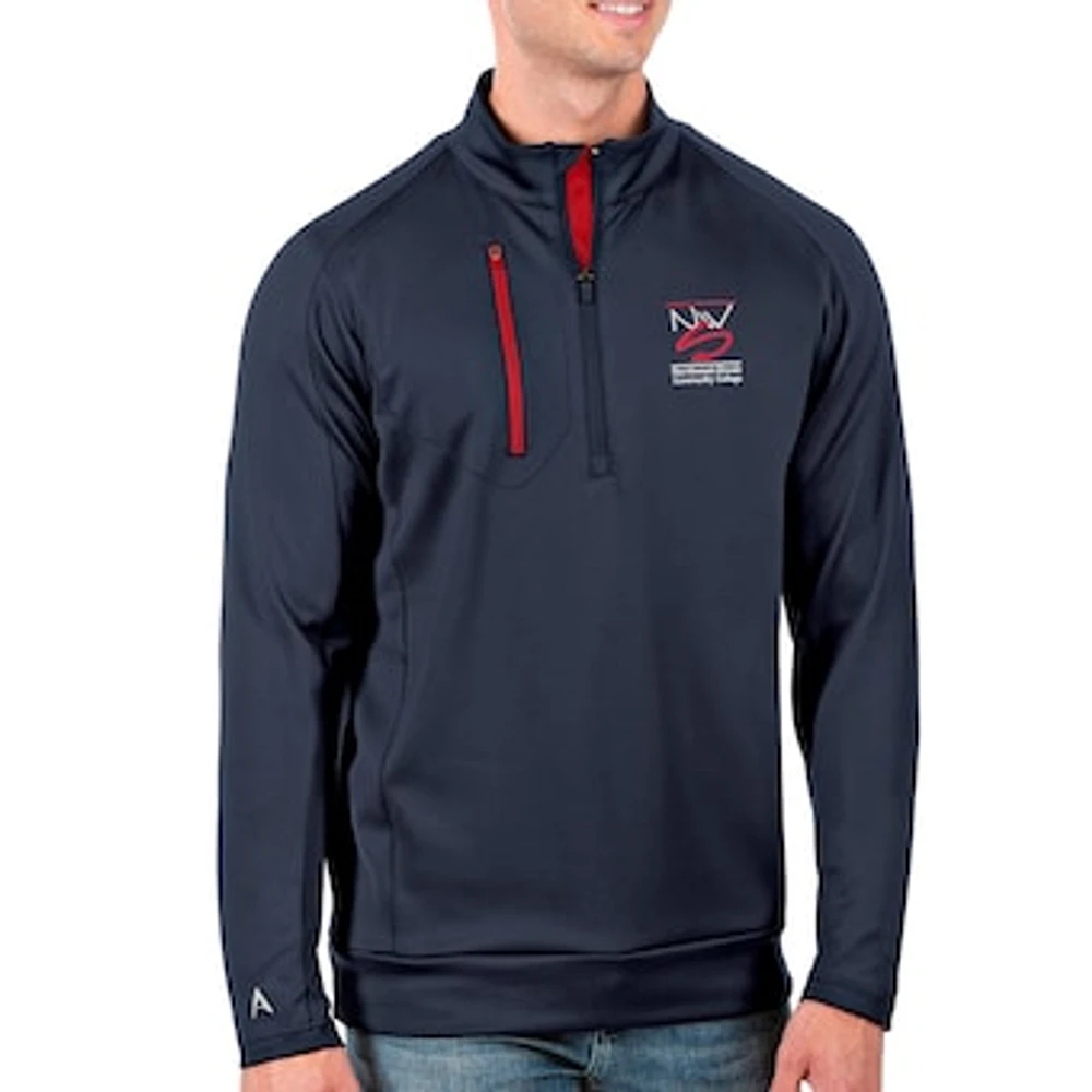 Men's Antigua Navy Northwest-Shoals Community College Generation Quarter-Zip Pullover Top