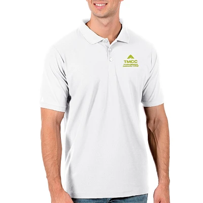 Men's Antigua White Truckee Meadows Community College Legacy Pique Polo