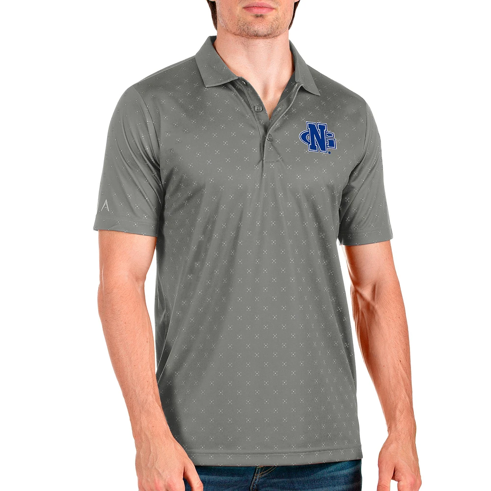 Men's Antigua Steel North Georgia Nighthawks Spark Polo