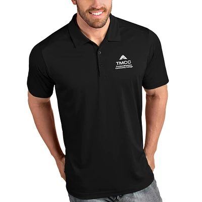Men's Antigua Black Truckee Meadows Community College Tribute Polo