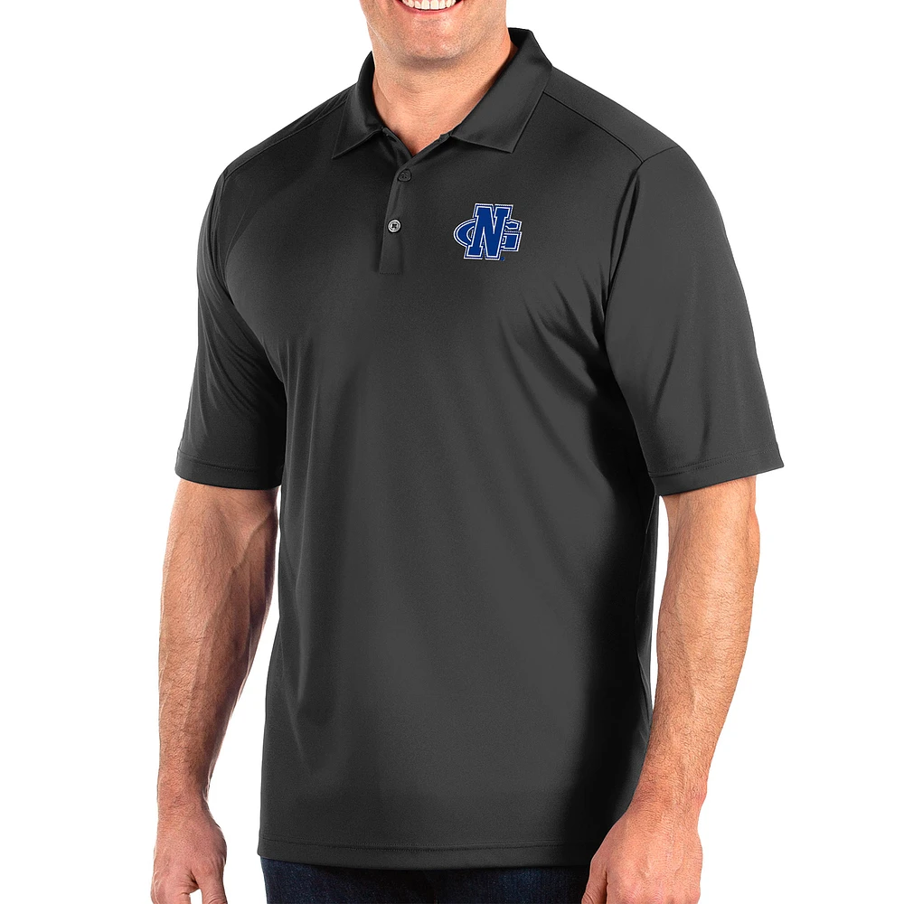Men's Antigua Charcoal North Georgia Nighthawks Big & Tall Tribute Polo