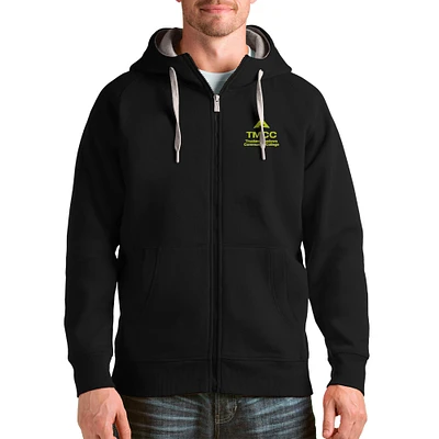 Men's Antigua Black Truckee Meadows Community College Victory Full-Zip Hoodie