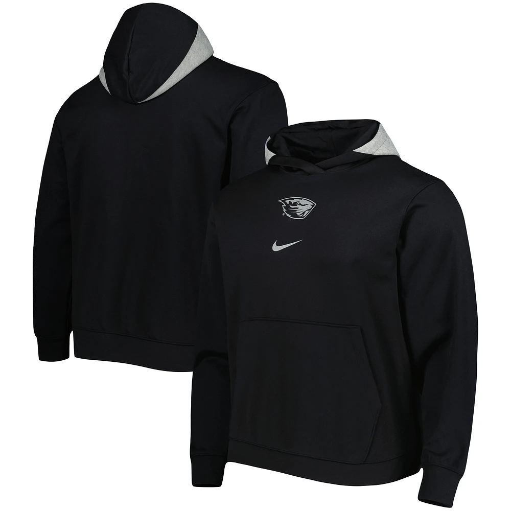 Men's Nike Black Oregon State Beavers Spotlight Performance Pullover Hoodie