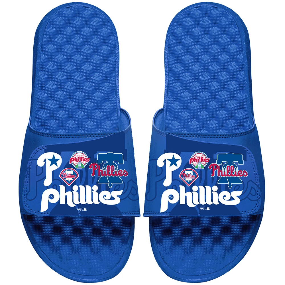 Men's ISlide Royal Philadelphia Phillies Collage Slide Sandals