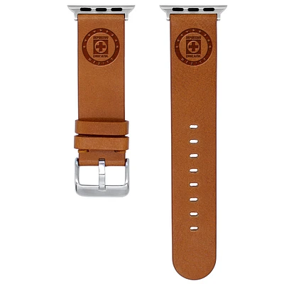 Tan Cruz Azul 42/44/45mm Sport Leather Apple Watch Band