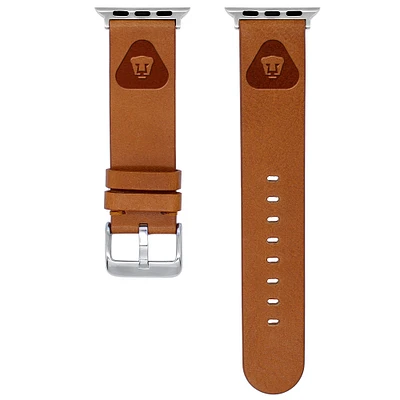Tan Pumas 42/44/45mm Sport Leather Apple Watch Band